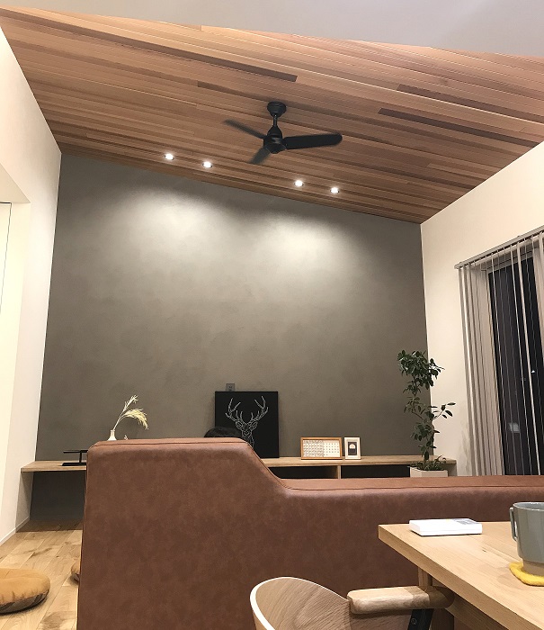 【施工事例】ポーターズペイント（STONE PAINT COARSE×WATTLESEED オーダーカーテンと国産・北欧家具・インテリア