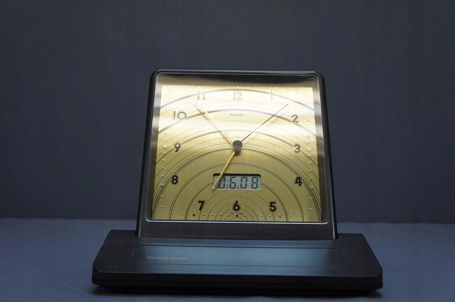 STARY ZEGAR NA BIURKO RADIOWY KUNDO SPACE TIMER !! 7499849365