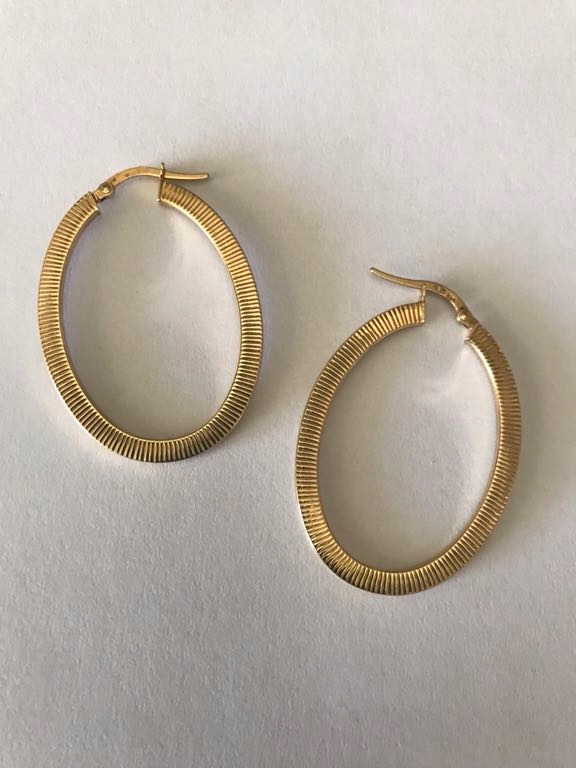 APART złote kolczyki elipsy próby 585 7448175863 oficjalne archiwum