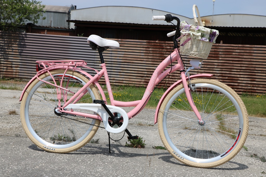 NOWY ROWER MIEJSKI DAMSKI 26' 4 KOLORY 3 BIEGI HIT 7280676844 oficjalne archiwum Allegro