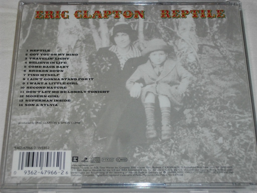 Eric Clapton Reptile CD 7376679556 oficjalne