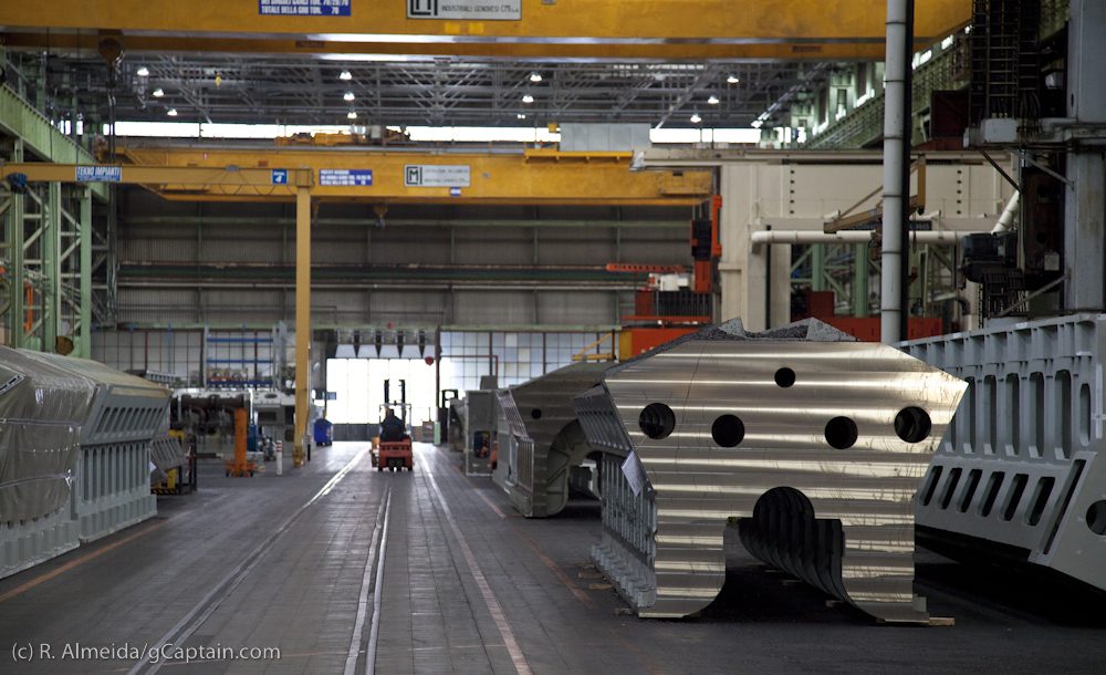 Italy builds the biggest marine diesel engines for ships in the world