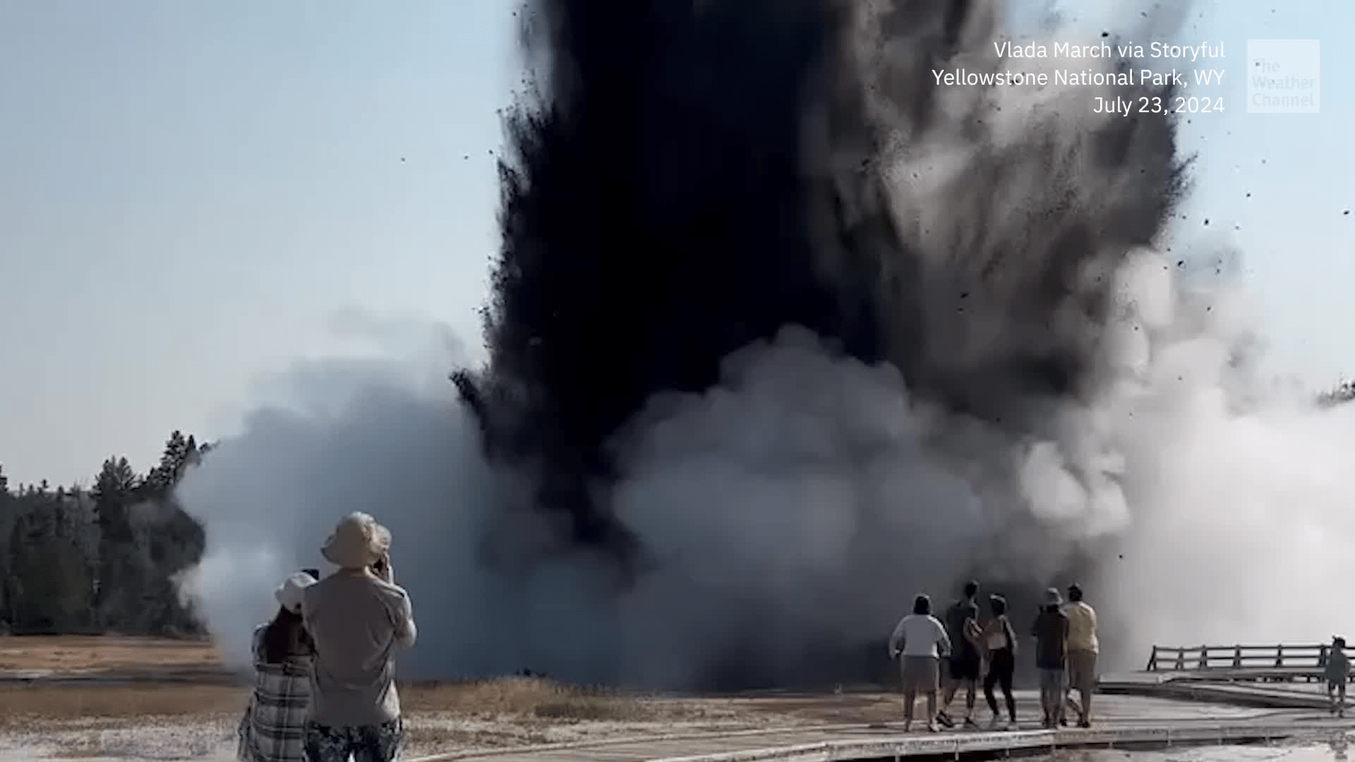 Hydrothermal Explosion in Yellowstone Biscuit Basin iM.News