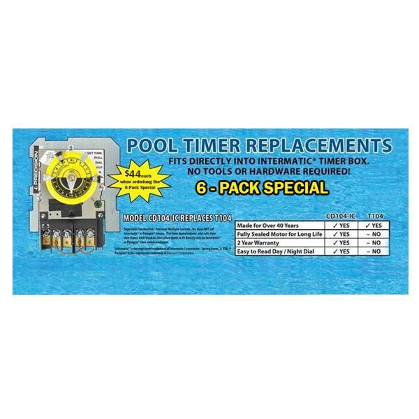 Direct Pool Timer Replacement 6Pack Special