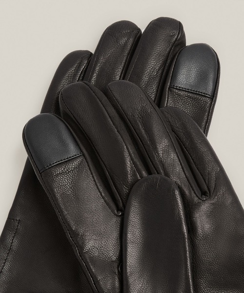 ALLSAINTS（オールセインツ）の「ARCHIE LEATHER KNIT CUFF GLOVES ARCHIE レザー ニット カフ