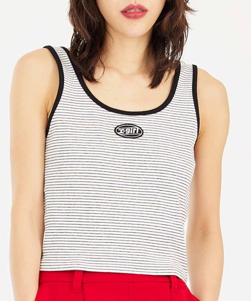 Xgirl（エックスガール）の「OVAL LOGO TANK TOP（タンクトップ）」 WEAR