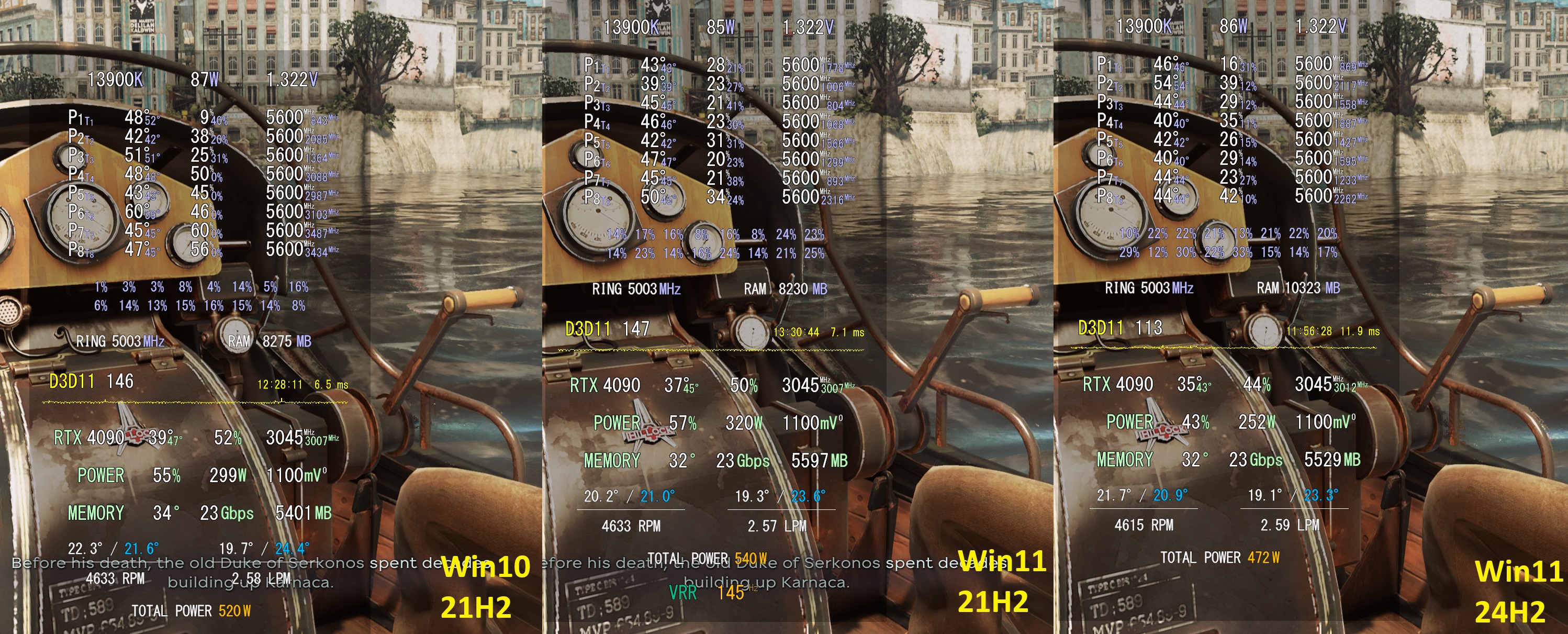 Huge performance drop on Win11 24H2 on 13900K vs Win10/Win11 21H2