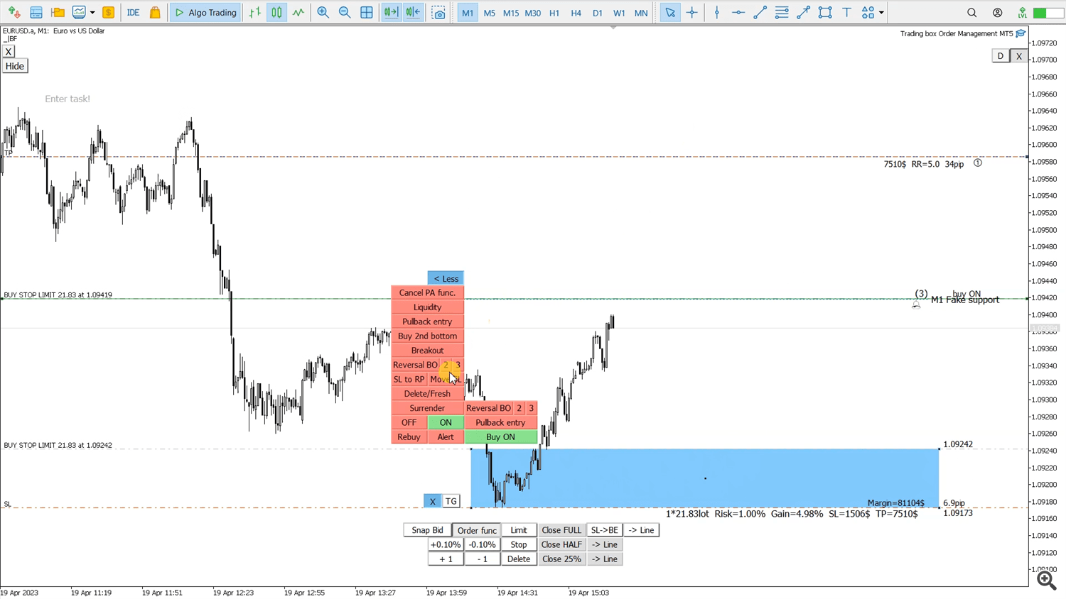 Buy stop limit order example MT5 Metatrader 5 Other 20 April 2023