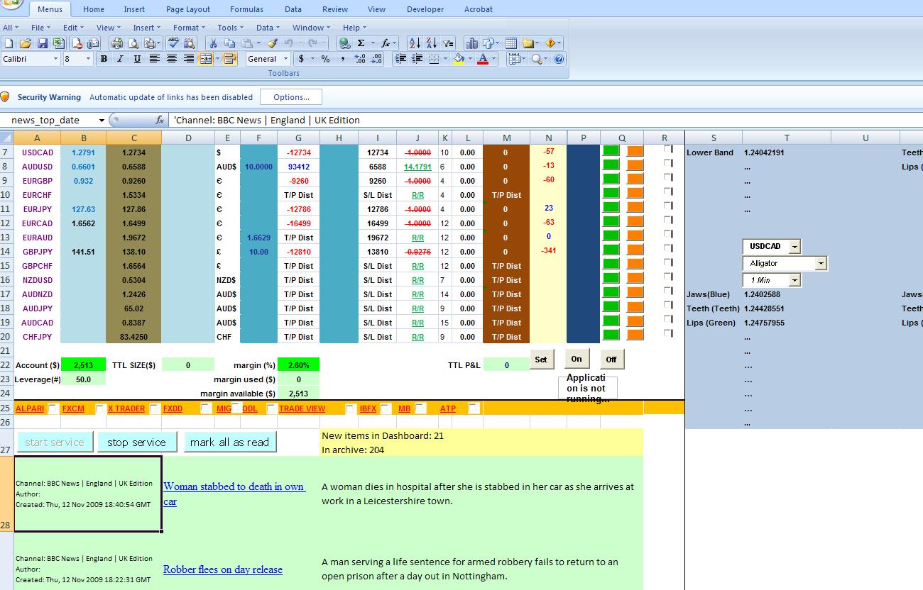 Live Forex In Excel Forex System Free
