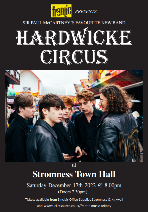 HARDWICKE CIRCUS STROMNESS TOWN HALL