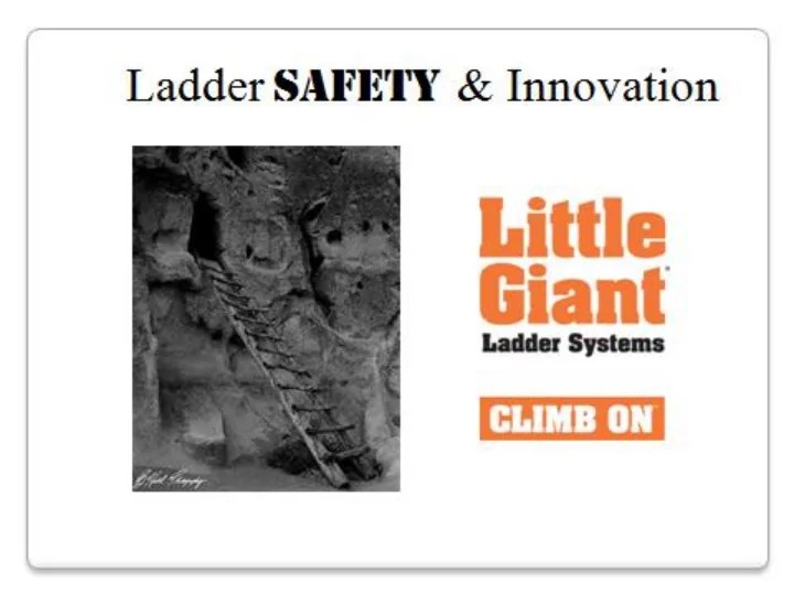[PPT] Ladder Safety 101 By the Numbers All Falls Falls off of Ladders