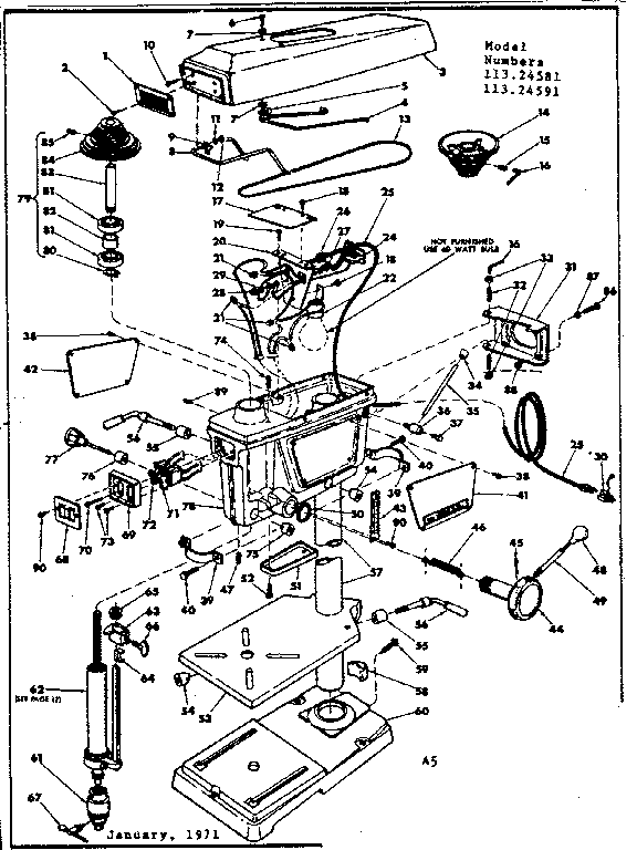 Ryobi Drill Press Parts List Reviewmotors.co