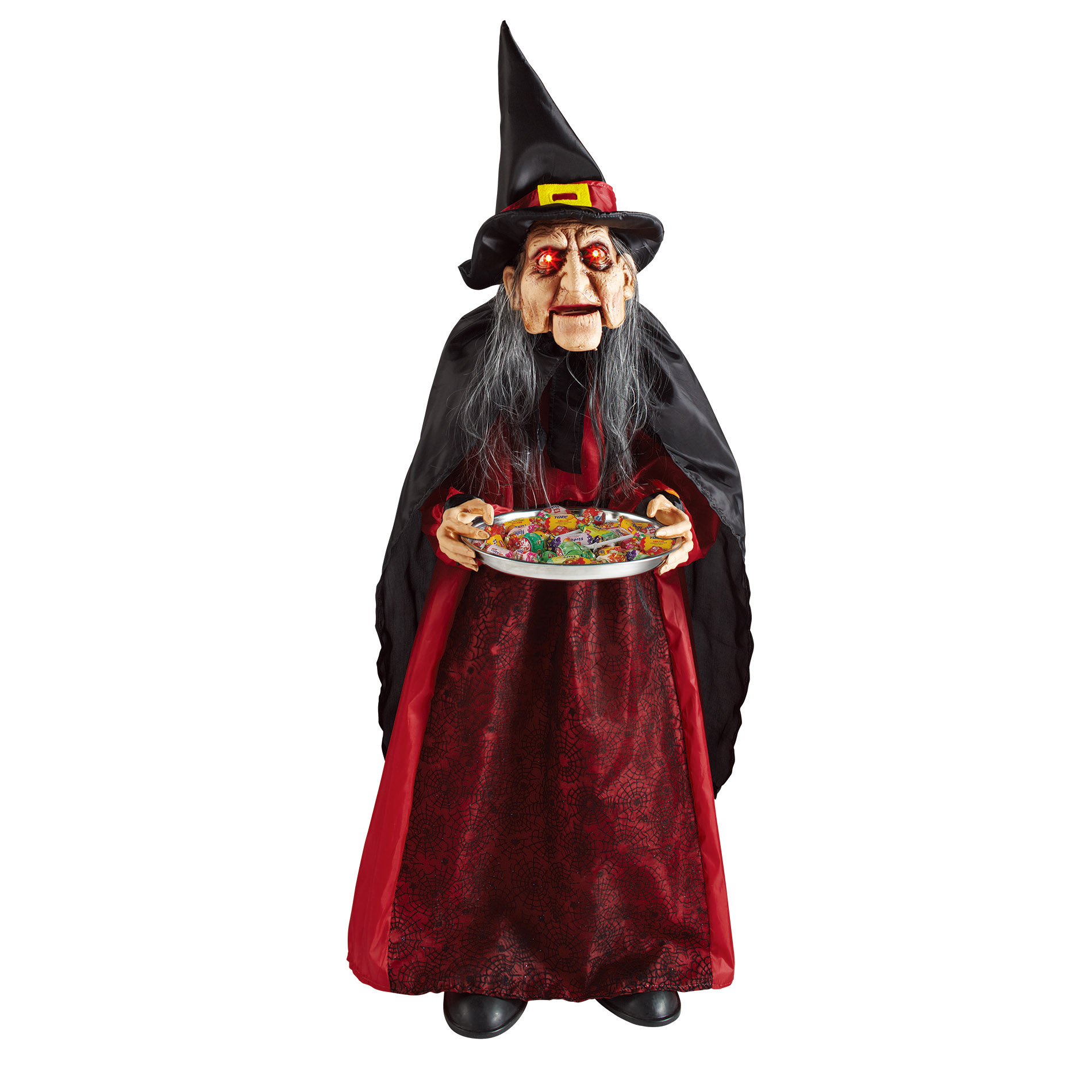 UPC 820290361670 Totally Ghoul 36" Animated Bobble Head Witch with