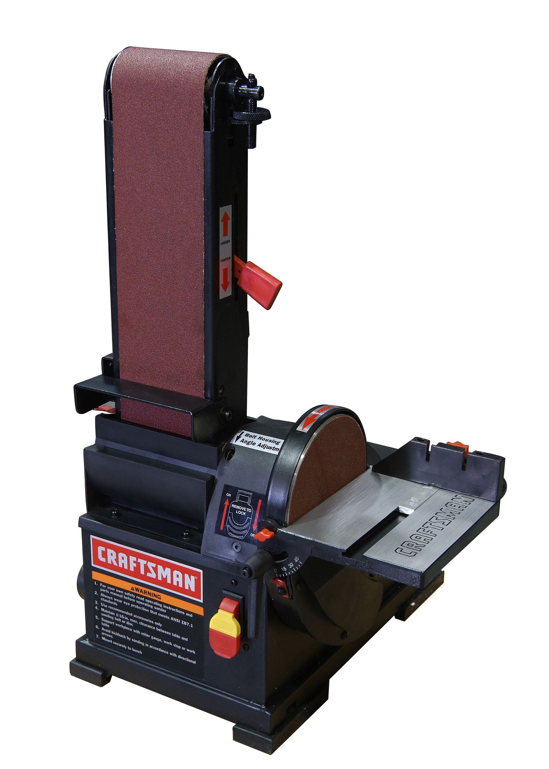 Craftsman 1/3 hp Bench Top 4" x 36" Belt/6" Disc Sander (21514) Shop
