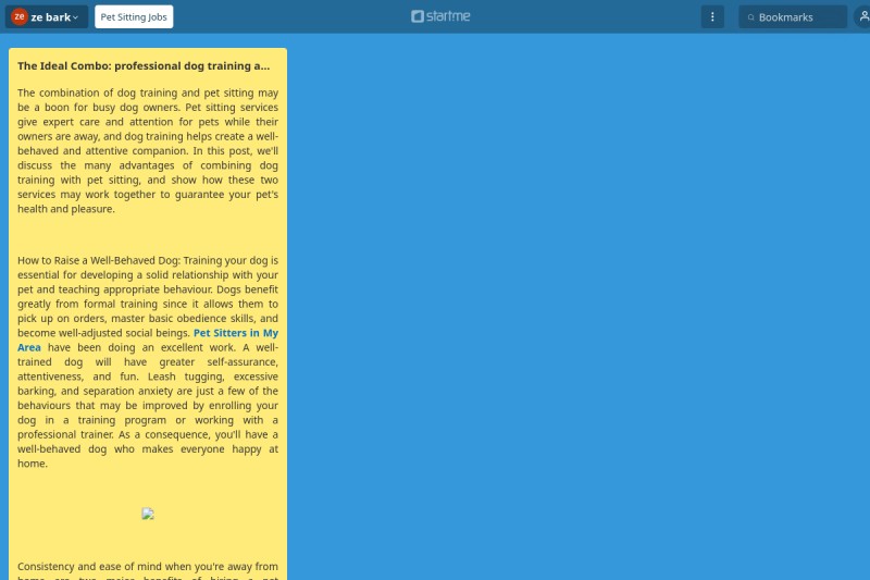 Pet Sitting Jobs start.me