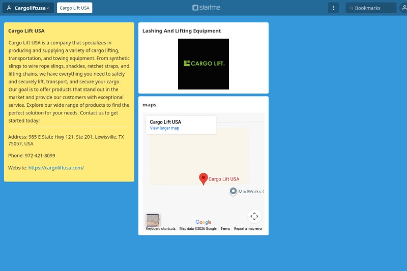 Cargo Lift USA start.me