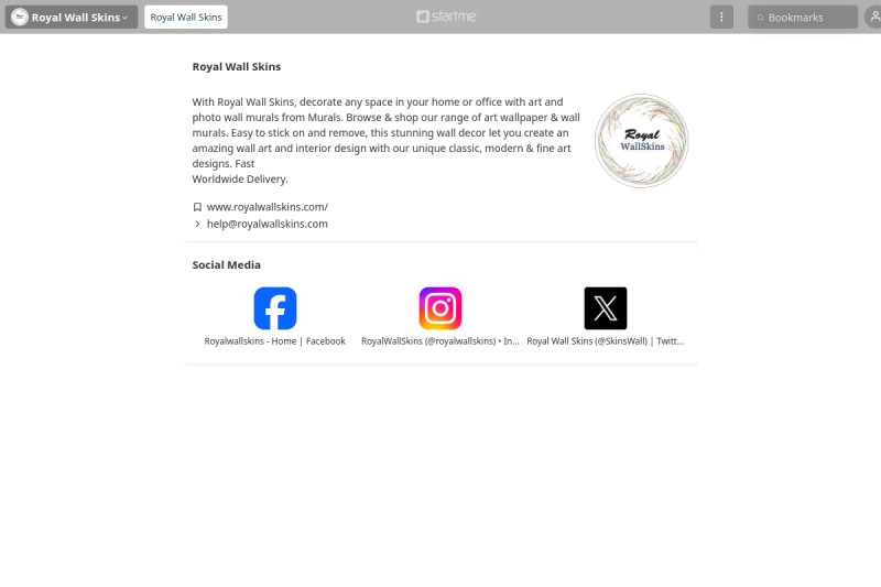 Royal Wall Skins start.me