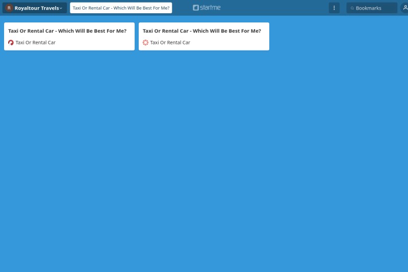 Taxi Or Rental Car Which Will Be Best For Me? start.me