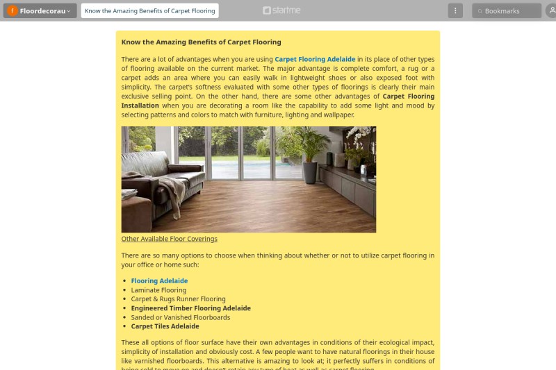 Know the Amazing Benefits of Carpet Flooring start.me