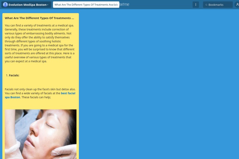 What Are The Different Types Of Treatments Available At A Medical Spa