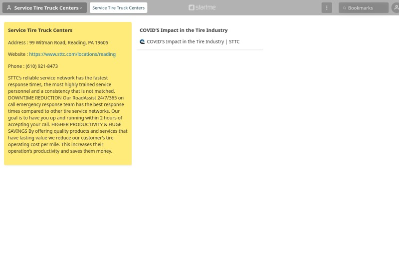 Service Tire Truck Centers start.me