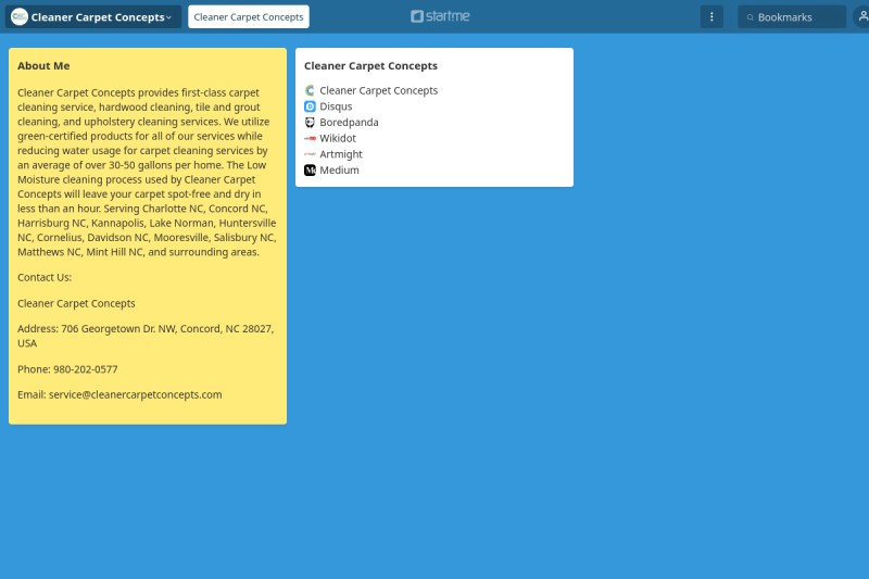 Cleaner Carpet Concepts start.me