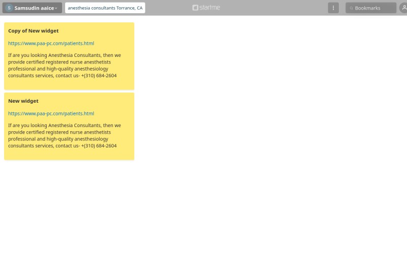 anesthesia consultants Torrance, CA start.me