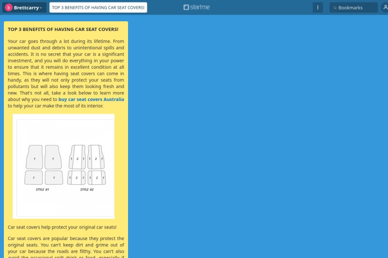 TOP 3 BENEFITS OF HAVING CAR SEAT COVERS! start.me