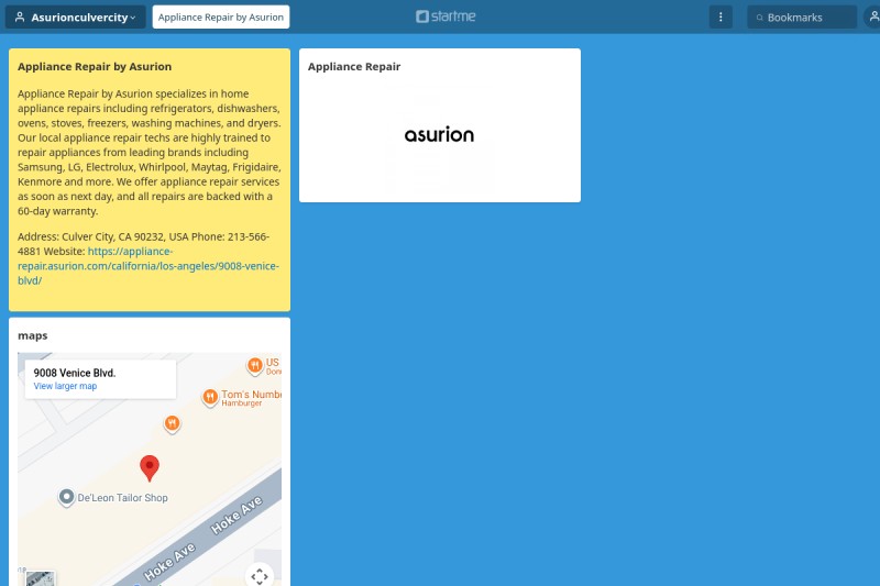 Appliance Repair by Asurion start.me