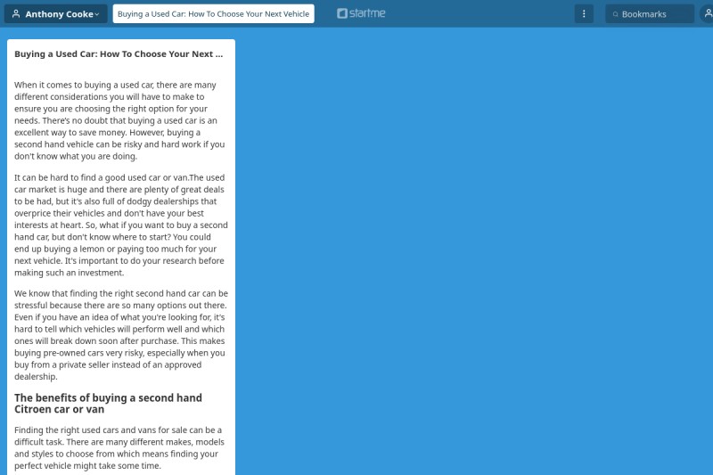 Buying a Used Car How To Choose Your Next Vehicle start.me