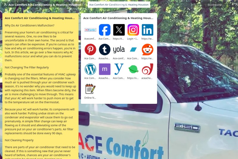 Ace Comfort Air Conditioning & Heating Houston start.me