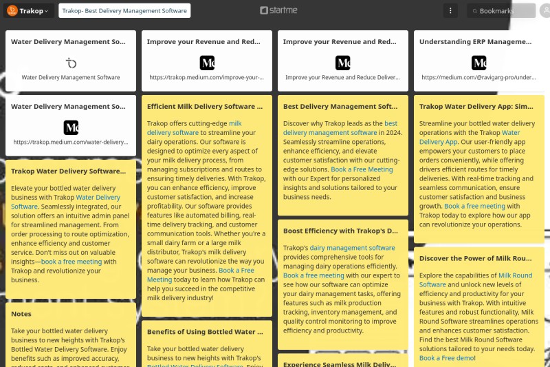 Trakop Best Delivery Management Software start.me