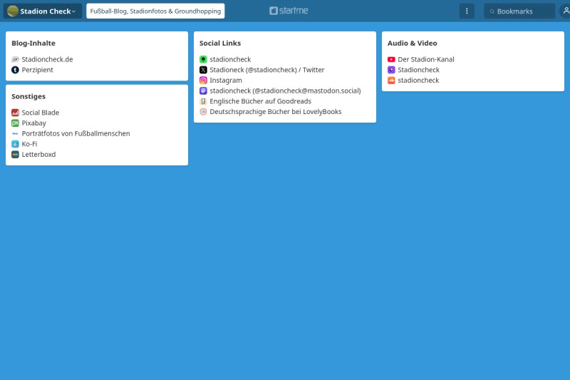 FußballBlog, Stadionfotos & Groundhopping start.me