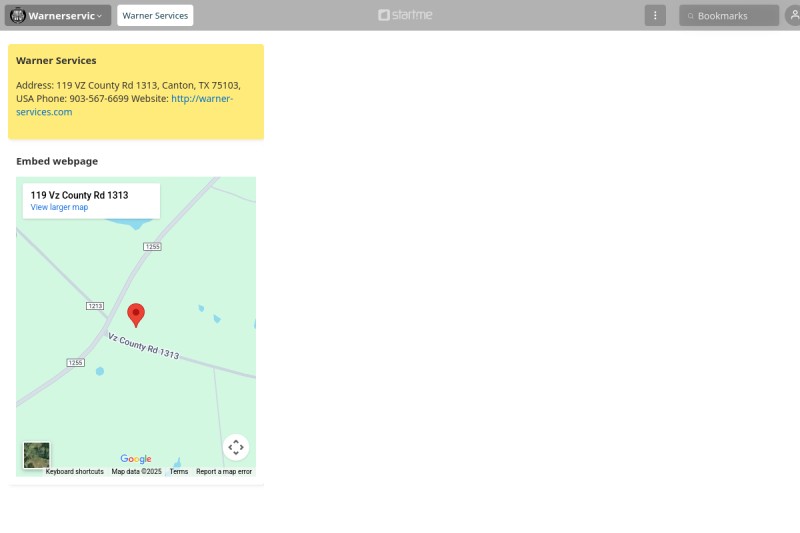Warner Services start.me