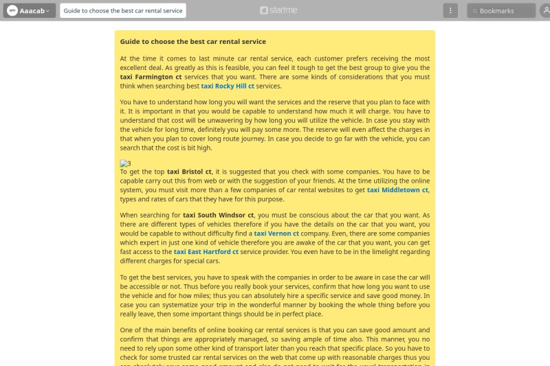 Guide to choose the best car rental service start.me