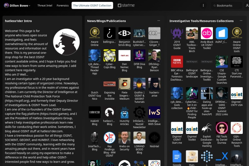 The Ultimate OSINT Collection Start.me