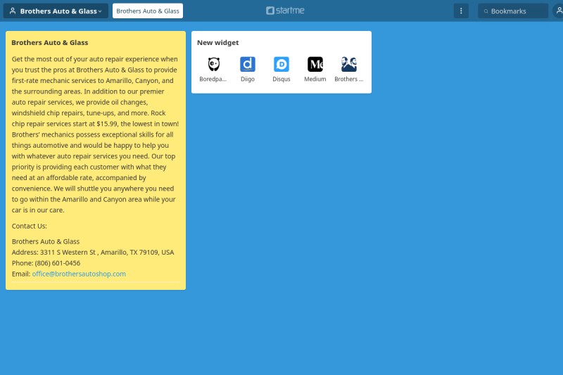 Brothers Auto & Glass start.me