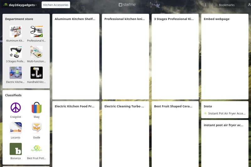 Kitchen Accessories start.me