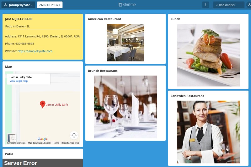 JAM N JELLY CAFE start.me