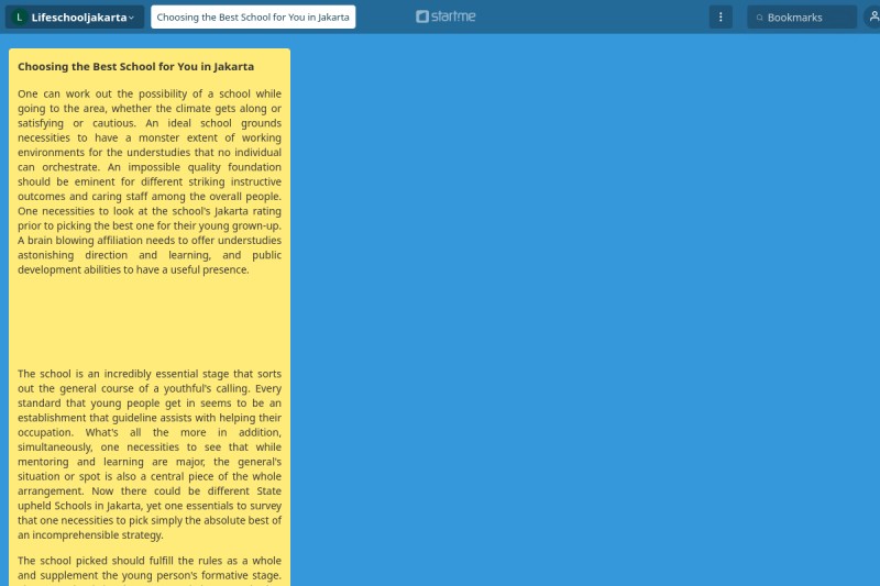 Choosing the Best School for You in Jakarta start.me