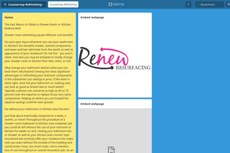 Countertop Refinishing start.me