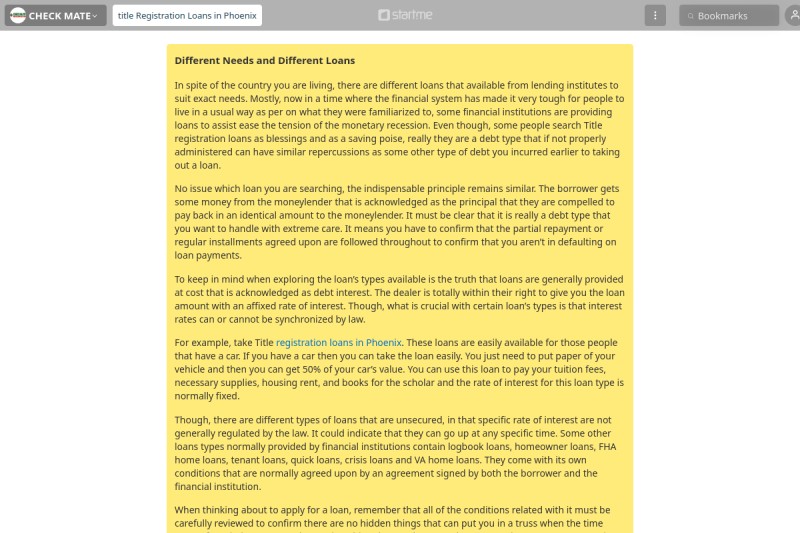 title Registration Loans in Phoenix start.me