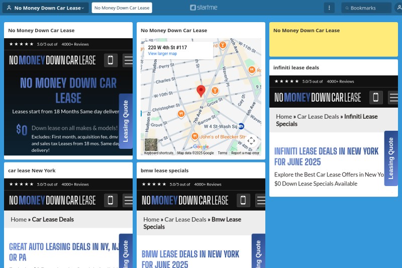 No Money Down Car Lease start.me
