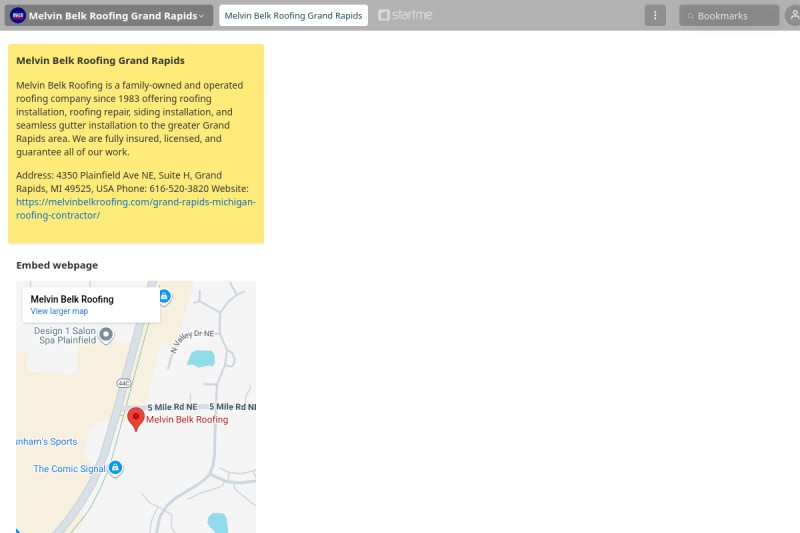 Melvin Belk Roofing Grand Rapids start.me