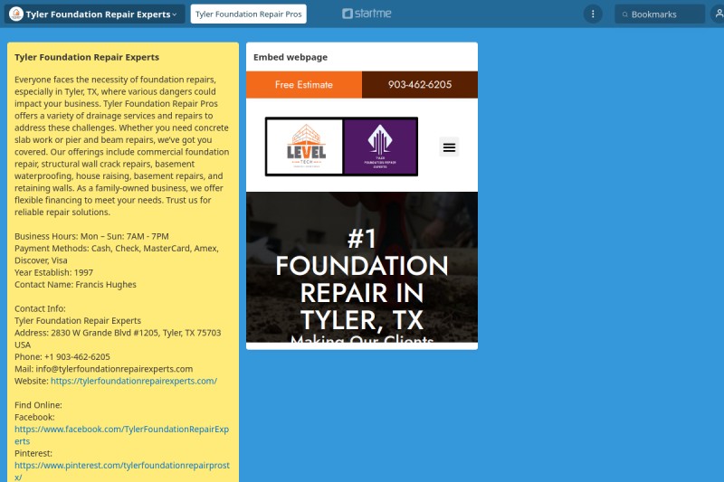 Tyler Foundation Repair Pros start.me