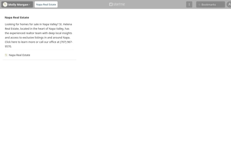 Napa Real Estate start.me