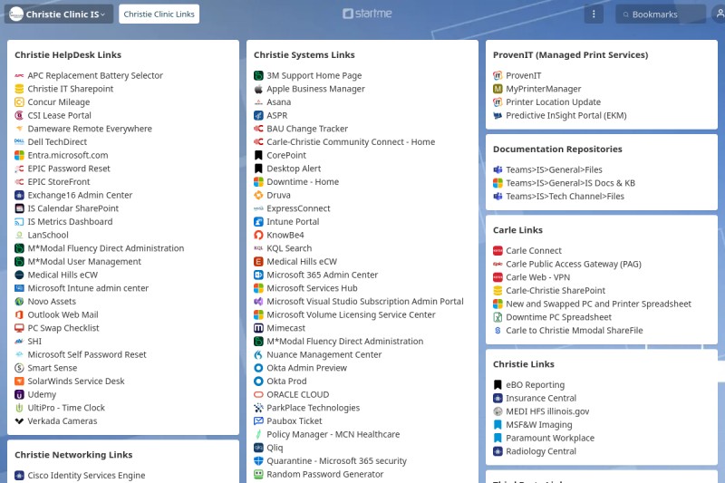 Christie Clinic Links Christie Clinic IS start.me