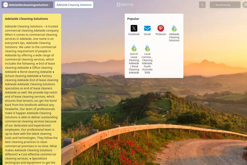 Adelaide Cleaning Solutions start.me