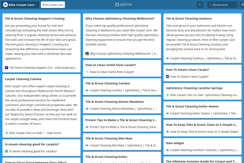 Elite Carpet Care start.me