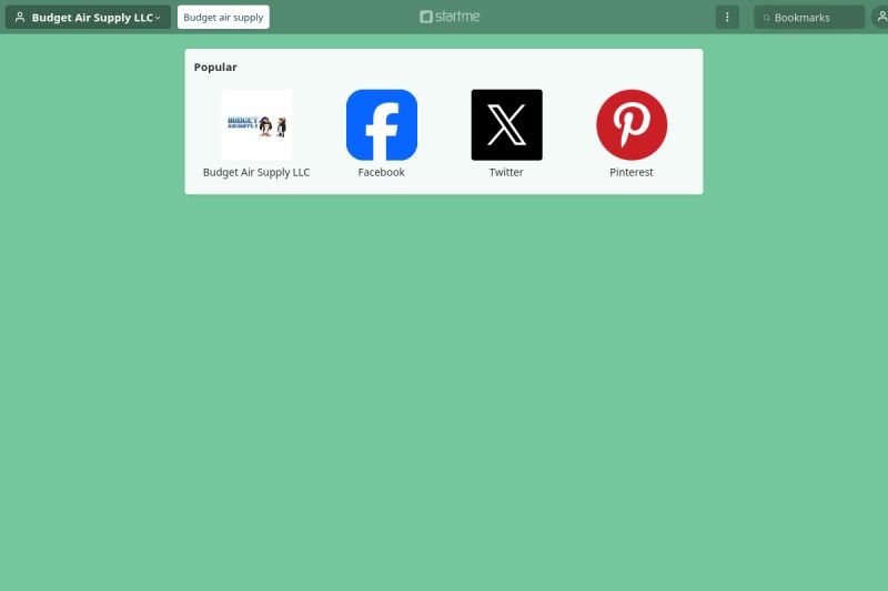 Budget air supply start.me